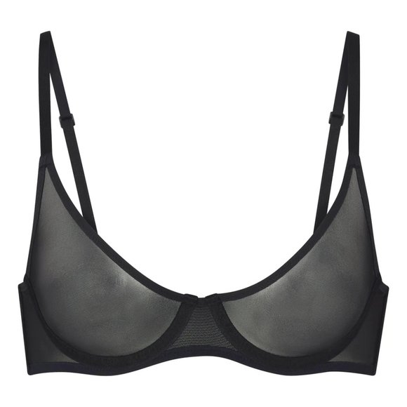 SKIMS Ultra Fine Mesh UNDERWIRE SCOOP BRA - Picture 1 of 3